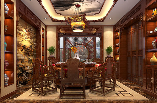 长葛温馨雅致的古典中式家庭装修设计效果图
